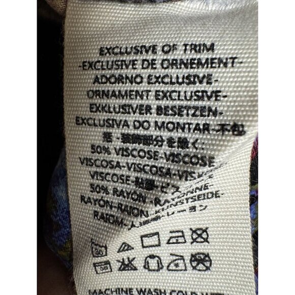 Free People Blue Rose Print Wide Leg Jumpsuit Spaghetti Strap 6 - Picture 7 of 7